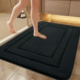 thumbnail image 1 of Tuvgenk Bath Mats Absorbent Non Slip Quick Drying Bathroom Rug Rectangle Black 2x2 Small Floor Rug for Shower, 1 of 7