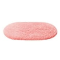 thumbnail image 1 of Tuvgenk Bath Mats Non Slip Water Absorbing Bathroom Rug 1x2 Oval Small Cotton Pink Area Rug for Shower, 1 of 4