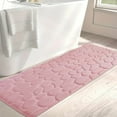 thumbnail image 1 of Tuvgenk Bathroom Floor Mat Indoor Non Slip Bath Mats Washable Rectangular Area Rug Pink 59 X 20 inch, 1 of 5