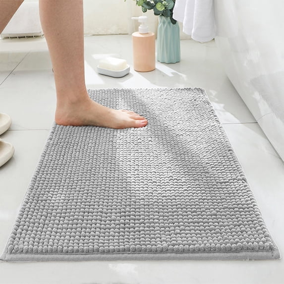 Tuvgenk Bedroom Area Rug Chenille Non Slip Accent Rugs Rectangular 1×2 Water Resistant Plush Washable Floor Mat Modern Home Bathroom Decor