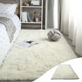 thumbnail image 1 of Tuvgenk Beige Solid Shag Area Rug 62.99x31.49x0.07in Ultra Soft Non Slip Modern Design Easy Clean, 1 of 6