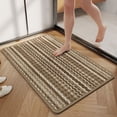 thumbnail image 1 of Tuvgenk Brown Bath Rugs 23.6 In×15.7 In Rectangular Waterhog Rug Washable Comfortable Fluffy Doormat for House, 1 of 6