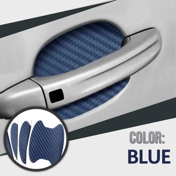 Tuvgenk Car Stickers Plastic 4 pc Blue Deco Stickers Suitable for Vehicle Handles