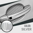 thumbnail image 1 of Tuvgenk Car Stickers Plastic 4 pc Silver Deco Stickers Suitable for Vehicle Handles, 1 of 4