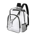 thumbnail image 1 of Tuvgenk Clear Backpack Stadium Approved Heavy Duty Stadium Backpack PVC Multi Pocket Easy Clean Travel Bag for Outdoor Sports Concert, 1 of 5