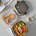 thumbnail image 1 of Tuvgenk Compact Lunch Box,750ml Bento Meal Prep Containers with Sealed Lid,Bento Box for Adults,Leak-Proof Microwave Safe,Portable for Work School,Brown, 1 of 6