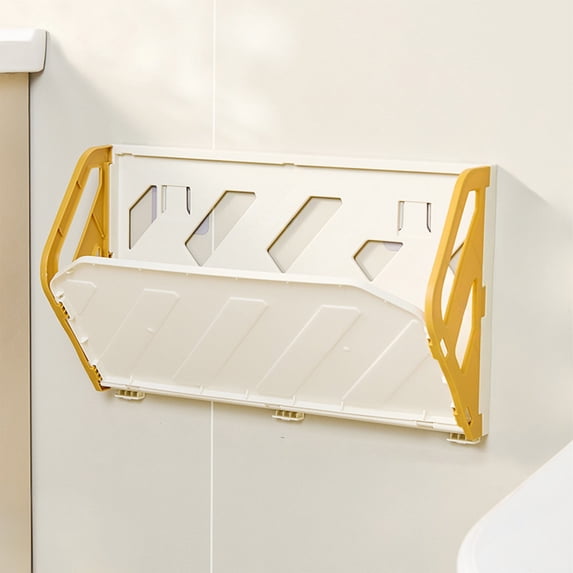 Tuvgenk Compact Shoe Rack for Entryway Plastic Wall Mounted Shoe Storage Rack Collapsing Small Slanted Storage Shelf for Men'S Women'S Dorm,Yellow