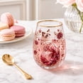 thumbnail image 1 of Tuvgenk Crystal Whisky Glass 420ml Hand-Blown Cat Motif Tumbler with Gold Rim Gift Boxed for Collectors, 1 of 7