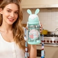 thumbnail image 1 of Tuvgenk Cute Mugs 600ml 3.1*8.6 in Sippy Cups Large Capacity Green Durable Plastic Cups Gift for A Friend, 1 of 6