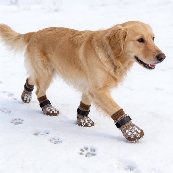 Tuvgenk Dog Socks Booties Adjustable Paw Protector Waterproof Slip Resistant Reusable Breathable Design for Indoor Outdoor Walking
