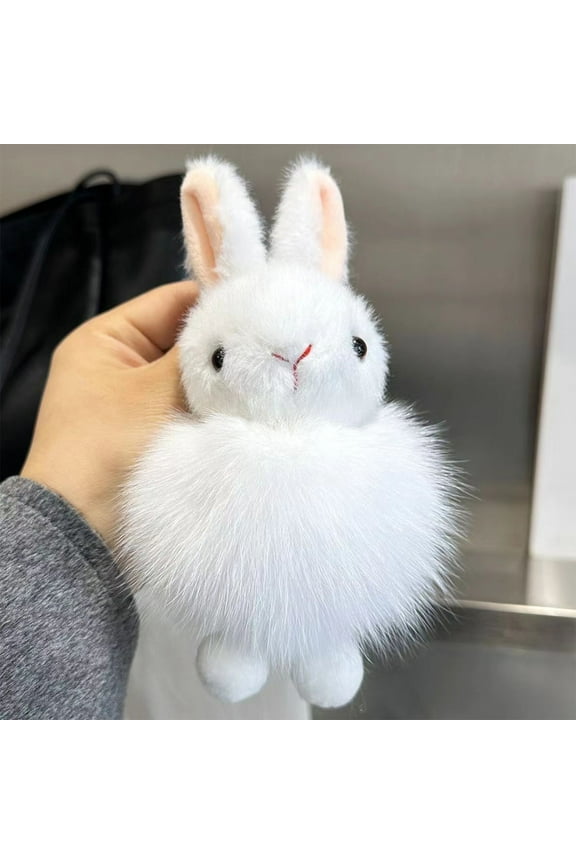 Exquisite Fluffy Plush Keychain, Furry Bag Charm for Fashion Accessory, Backpack or Car Key Decoration