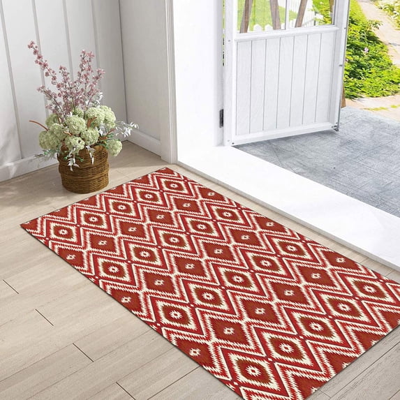 Tuvgenk Floor Mats Non Slip Indoor Bath Mats Rectangular Area Rug 16×24 inch