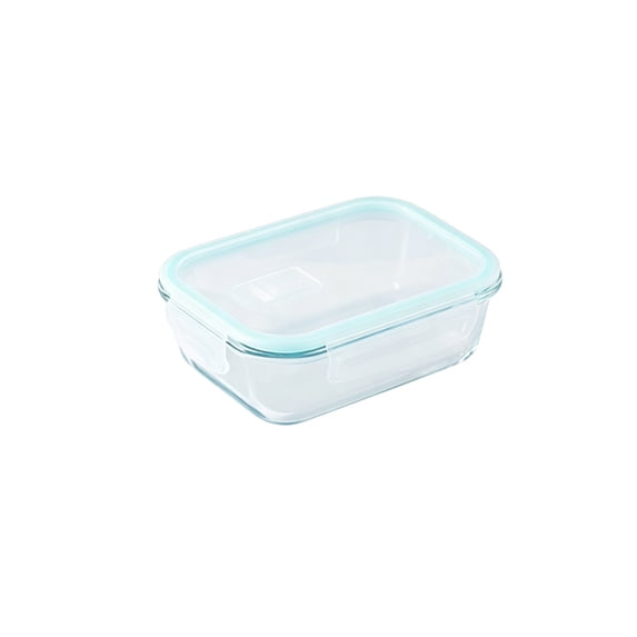 Tuvgenk Food Storage Containers with Lids Airtight Glass Meal Prep Containers Reusable Freezer Safe 1 Compartment Stackable Snap Leakproof Rectangle Travel Use