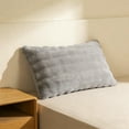 thumbnail image 1 of Tuvgenk Fuzzy Plush Pillow Cover 29x19 Inch, Standard Size Rectangular Pillowcase Soft Long Pile Bubbled Textured with Zipper Closure for Living Room Bed Decor, 1 of 6