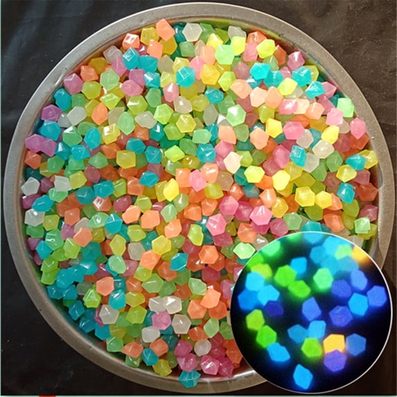 Tuvgenk Glow Pebbles Garden Decor Luminous Bright Walkway Stone Light Decor Patio Pool Aquarium Multicolor Plastic