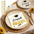 thumbnail image 1 of Tuvgenk Gold Graduation Paper Napkins 24PC Disposable Tissue for Party Dining Spill Cleanup and Table Decoration, 1 of 6