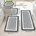 thumbnail image 1 of Tuvgenk Gray Bathroom Rugs Sets 4 Non-Slip Bathroom Rug Sets with Toilet Cover Machine Washable Quick Drying U Shaped Floor Mats for Home, 1 of 8