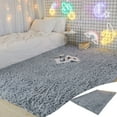 thumbnail image 1 of Tuvgenk Gray Solid Shag Area Rug 62.99x31.49x0.07in Ultra Soft Non Slip Modern Design Easy Clean, 1 of 6