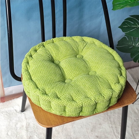 Tuvgenk Green Seat Cushions Office Pressure Relief Seat Cushion Pillow Comfortable Thick Round Cotton Chair Pad Home Use