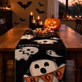 thumbnail image 1 of Tuvgenk Halloween Table Runner 72x14 Inch Spooky Ghost Pumpkin Kitchen Dining Decor for Fall Party Buffet Tabletop Accent, 1 of 8