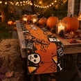 thumbnail image 1 of Tuvgenk Halloween Table Runner 72x14 Inch Spooky Ghost Spider Web Print Kitchen Dining Decor for Fall Party Coffee Table Accent, 1 of 8