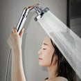 thumbnail image 1 of Tuvgenk Handheld Shower Head High Pressure Rv Detachable Shower Head Silver Replacement Metal Durable for Home Bathroom, 1 of 7