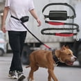 thumbnail image 1 of Tuvgenk Hands Free Dog Leash Waist Pack Dual Handle Elastic Bungee Adjustable Belt for Dog Running Walking Training Outdoor Sports, 1 of 5