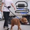 thumbnail image 1 of Tuvgenk Hands Free Dog Leash with Waist Pouch Shock Absorbing Bungee Dual Padded Handles Adjustable Belt for Running Walking Training Outdoor, 1 of 5