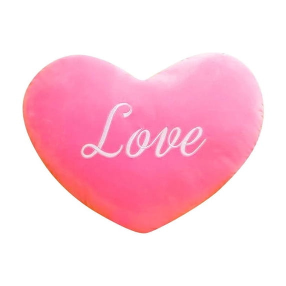 Tuvgenk Heart Shaped Throw Pillow for Valentine's Day,8 Inch Soft Cute Decorative Pillow for Bed & Couch, Cotton Cover with Silk Wadding Filling, Gift for Her