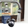 thumbnail image 1 of Tuvgenk High Pressure Faucet Sprayer Head 3 Modes Faucet Aerator Water Saving Gray Splash Proof Plastic for Kitchen Sink, 1 of 9