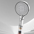 thumbnail image 1 of Tuvgenk High Pressure Filtered Shower Head Handheld Rv Shower Head Detachable Replacement Plastic Silver 5 Spray Modes for Home Bathroom, 1 of 5