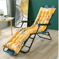 thumbnail image 1 of Tuvgenk Indoor Outdoor Rocking Chair Cushions Pressure Relief Yellow Chaise Lounge Cushion Durable Polyester Thickened Chair Pad for Home, 1 of 6