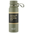 thumbnail image 1 of Tuvgenk Insulated Water Bottle with Handle 22 Oz Sports Water Bottle Flask Metal Green Reusable Leak Proof for Gym Fitness Outdoor, 1 of 5