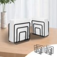 thumbnail image 1 of Tuvgenk Iron Toilet Paper Holders Free Standing Black Rectangular Tissue Holder Gift Home Decorative Tissue Holder for Family, 1 of 6