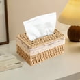 thumbnail image 1 of Tuvgenk Khaki Wood Facial Tissue Covers Rectangular Tissue Box Universal Stylish Gift Tissue Box for Friends, 1 of 6