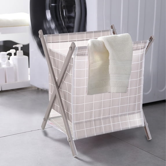 Tuvgenk Large Laundry Basket Collapsible Laundry Hamper Heavy Duty Cloth Storage Basket for Bathroom Living Room Storage