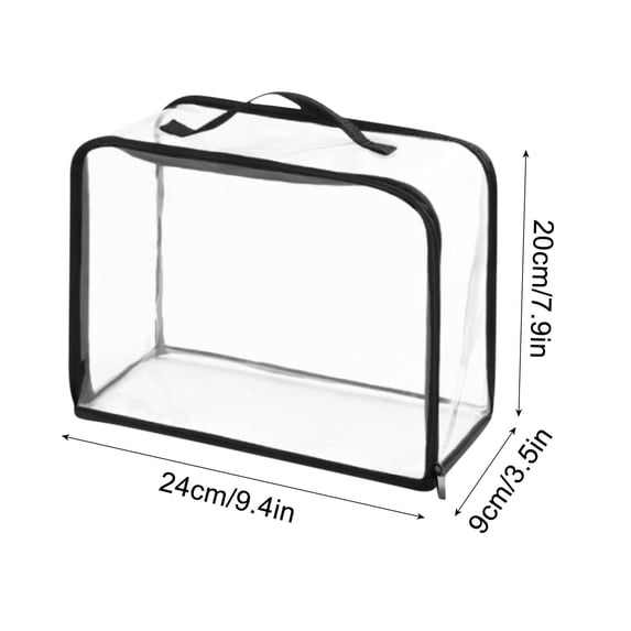 Tuvgenk Large Storage Bags for Clothes Water Resistant Durable Clear Storage Bags Practical Zipper for Home Use