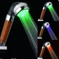 thumbnail image 1 of Tuvgenk Led Handheld Shower Head Shower Head Plastic Detachable Replacement 3 Color Silver for Home Bathroom, 1 of 7