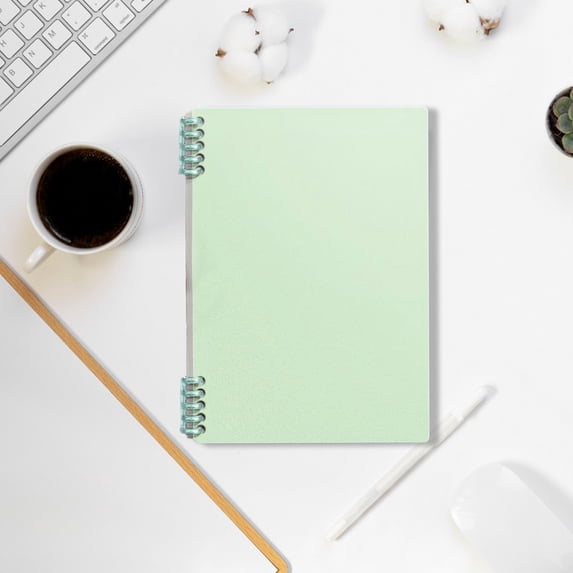 Tuvgenk Mint Green Notebook Rings B5 Subject Notebook Solid Thick Travel Diary