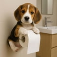 thumbnail image 1 of Tuvgenk Multicolour Resin Toilet Paper Holders Dog Free Standing 6.3*8.6*4.7 In Tissue Holder Modern Gift Funny Tissue Holder for Friends, 1 of 5