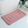 thumbnail image 1 of Tuvgenk Non Skid Bathroom Rug Pink Bath Mat for Floor Water Absorbing Easy To Clean Quick Dry Fade Resistant Bathroom Floor Rug, 1 of 5