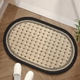 thumbnail image 1 of Tuvgenk Non Slip Bath Mats Absorbent Quick Drying Bathroom Rug 2x2 Oval Small Tan Floor Mat for Tub, 1 of 6