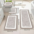 thumbnail image 1 of Tuvgenk Non-Slip Bathroom Rug Sets with Toilet Cover Brown Bathroom Rugs Sets 4 Machine Washable Quick Drying U Shaped Floor Mats for Home, 1 of 8