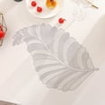 thumbnail image 1 of Tuvgenk Non-Slip Place Mats 12x18 Inch for Dining Table Wipeable Table Mat Silver for Seasonal Holiday Decor Plastic Stain Resistant Waterproof, 1 of 6