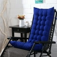 thumbnail image 1 of Tuvgenk Non-Slip Recliner Rocking Chair Cushion Tatami Mat Blue High Back Chaise Lounge Cushions Thickened Cotton Pressure Relief Rocker Pad for Indoor Outdoor Patio, 1 of 6
