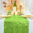 thumbnail image 1 of Tuvgenk Nylon Table Runners Olive Green Table Runners 70.9 x 11.8 inch for Holiday Wedding Decor, 1 of 6