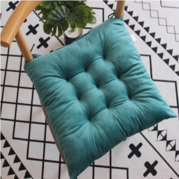 Tuvgenk Office Seat Cushions Pressure Relief Green Seat Cushion Pillow Comfortable Polyester Soft Square Chair Pad Home Use