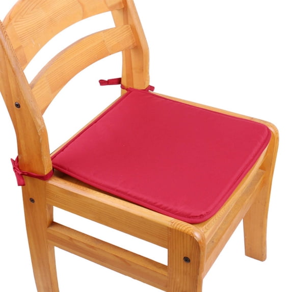 Tuvgenk Office Seat Cushions Red Pressure Relief Seat Cushion Pillow Square Polyester Comfortable Non-Slip Chair Pad Home Use
