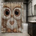 thumbnail image 1 of Tuvgenk Owl Plastic Shower Curtain 70.87x70.87in Multicolor Farmhouse Shower Curtain Decor Patterned Comfort Washable, 1 of 6
