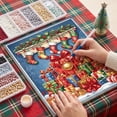 thumbnail image 1 of Tuvgenk Pearl Christmas Diamond Art Kit 16x12 inch Full Round Drill Rhinestone Art with Frame Tools for Xmas Wall Home Decoration, 1 of 6